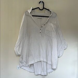 Free people Oversized Women's White Top